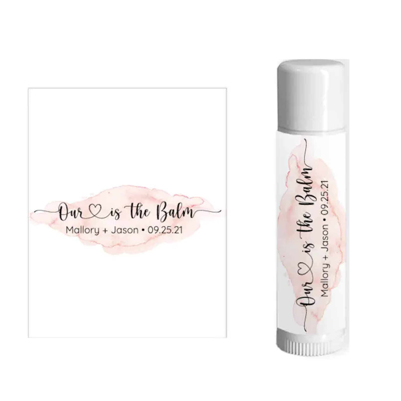 chapstick Labels Customized Wedding Chapstick Flowers Bridesmaid Gifts Bridal Shower Favor Bridesmaid Personalized Lip Balm Wedding Lip Balms