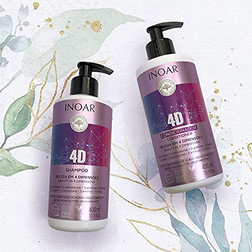 Inoar Shampoo 4D 400 Ml, Inoar
