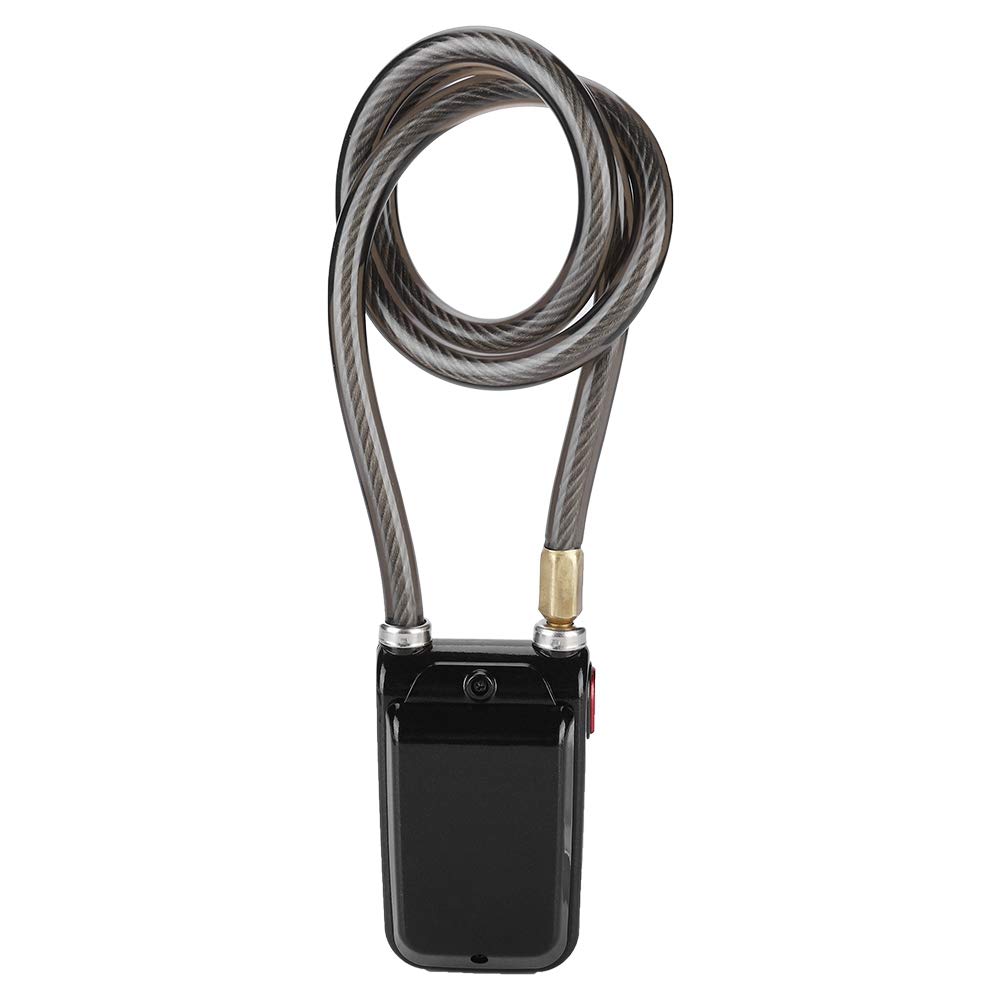 Serrure intelligente Bluetooth sans clé, avec alarme antivol 110db, étanche IP44, pour vélo et moto, câble métallique en plastique ABS, 80cm