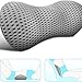 SWZEC Memory Foam Lumbar Support Pillow: Stress-Relieving and Slow-Rebounding for Protection. (Gray)