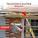 Gutter Cleaning Tools, 10.5FT Roofing Gutters Cleaning Pole with Adjustable Guard Cleaning Tools Shovel and Roof Cleaning Brush, Gutter Cleaner Tools for Ground, Roof Gutters,Gardens,Ditch