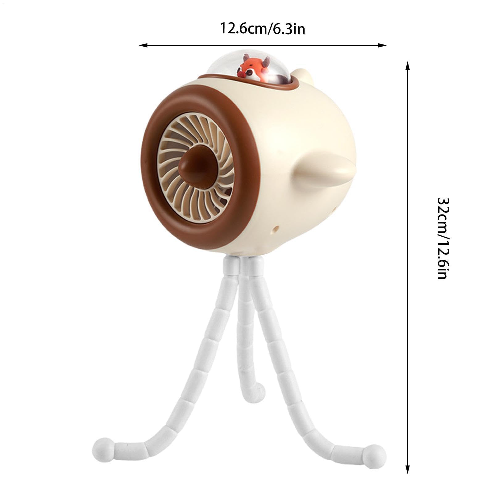 Ventilatore Portatile per Passeggino 3 Velocità con Luce LED