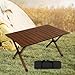 Menolana Camping Folding Table Foldable Picnic Table Quick Installation, Furniture Portable Outdoor Desk for Hiking Garden Beach, Brown