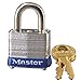 Master Lock Model No. 7KA, 1- 1/8" Wide Laminated Steel Pin Tumbler Padlock, Keyed Alike, Pack of 6