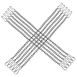 Zerodeko 20pcs Black Chain Door Sign Metal Hanging Chain Plant Hangers for Signs