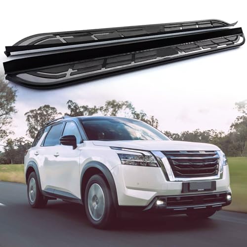 Marchepieds latéraux fixes Nissan Pathfinder 2022-2025 noirs aluminium