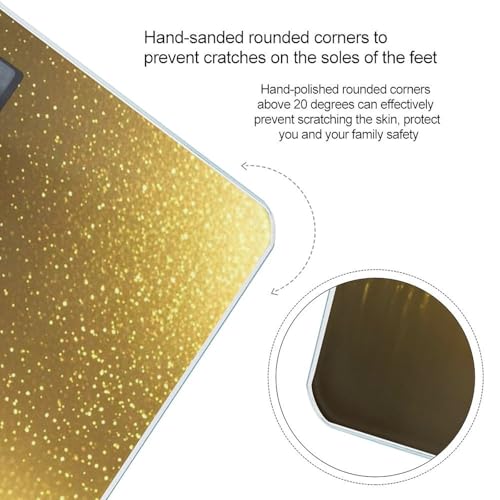 Báscula Digital para Baño Fondo Dorado y Luna Creciente miniatura 4