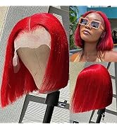 Lace Front Wigs for Black Women OiMiGO Bob Wigs for White Women,10A Unprocessed Brazilian Virgin ...