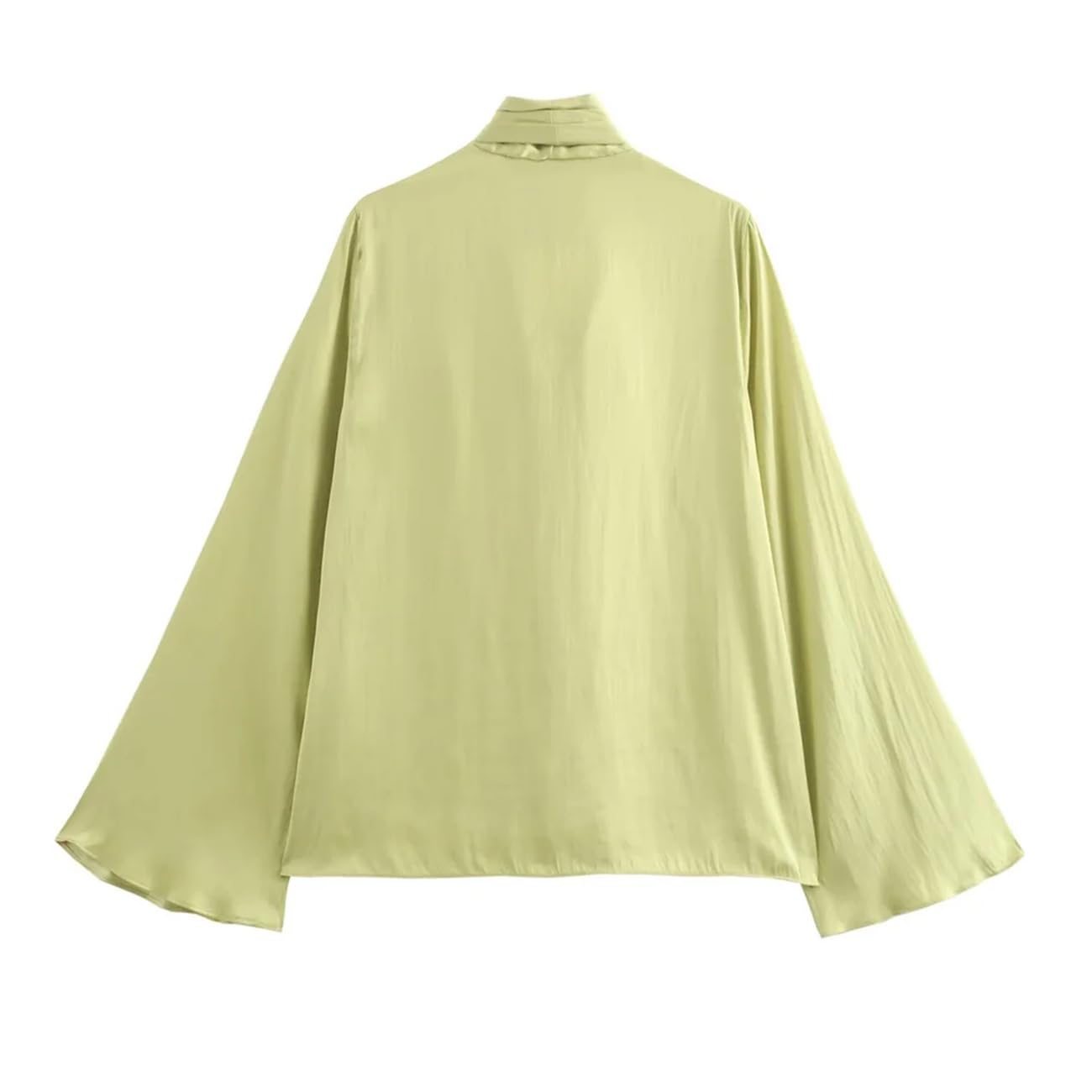 Chemise décontractée à manches longues pour femme avec nœud