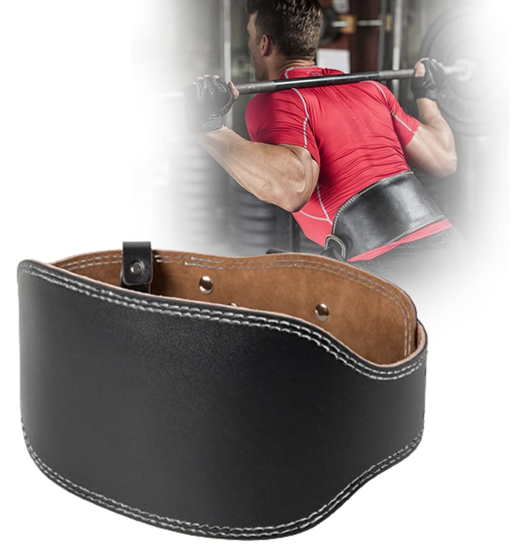 Cinturón de elevación de Peso de Cuero para Hombres y Mujeres, Cuero De Vaca Peso Muerto Cinturón De Fitness Culturismo Entrenamiento De Fuerza