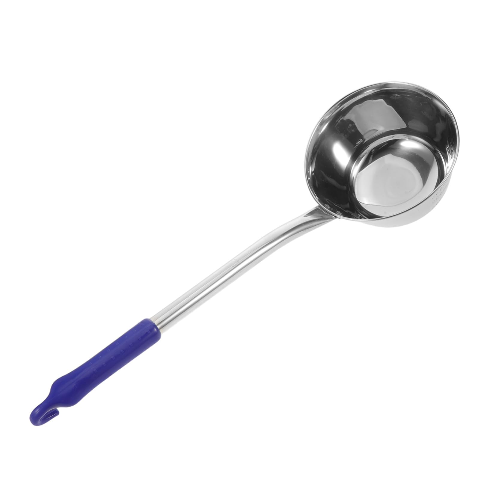 Louche à eau de cuisine LABRIMP récipient acier inoxydable avec manche bleu