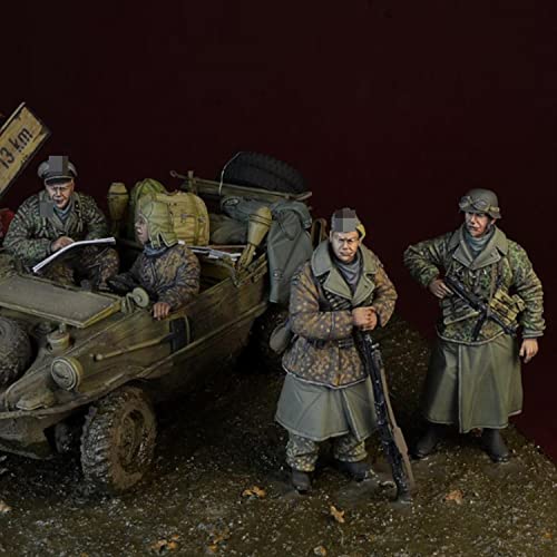 Kit de figura de resina 1:35 sin armar ni pintar miniatura 2