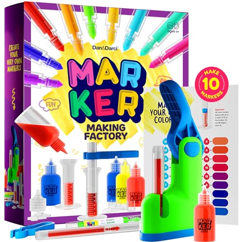 Marker Making Kit for Kids - Arts and Crafts for Kids Ages 6 7 8 9 10 11 12 Year Old - Crafts for Girls 8-12 - Girl Birthday Gift - Summer Activities - Art Craft Kits Gifts Toys Age 6-8, 8-12