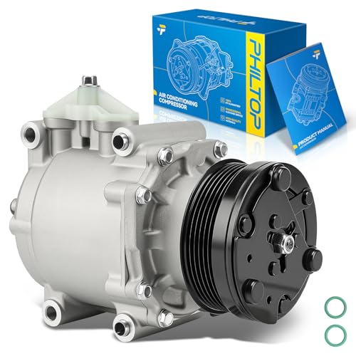 Image of PHILTOP 638745 Air Conditioner AC Compressor with Clutch for Ford Five Hundred 2005-2007,Freestyle 2005-2007, Mercury Montego 2005-2007