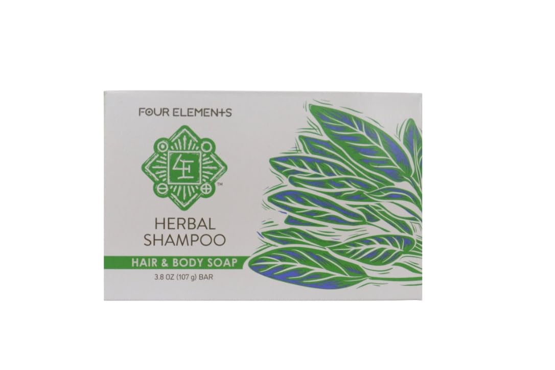 Four Elements, Shampoo Bar Herbal, 3.8 Ounce
