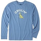 Life is Good Crusher Longsleeve Tee Merry Fishmas