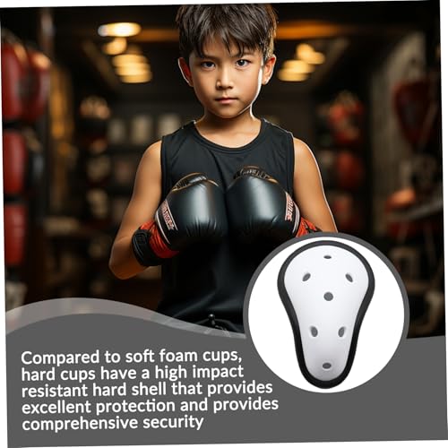 Athletic Cup, 2Pcs 4 x 5 Comfortable Kids Athletic Cup, Baseball Football Sports for Kids Boys, Sports Protector Support Lacrosse, Hockey, Cricket and Boxing4