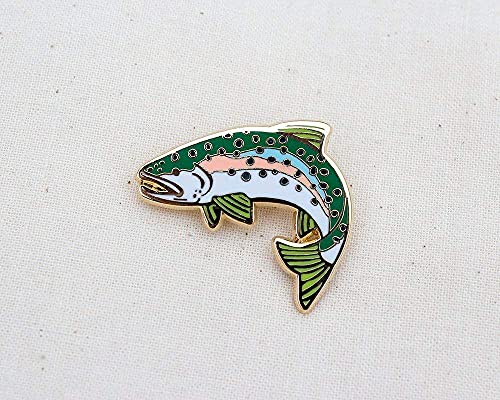 Rainbow-Trout-Enamel-Pin-Lapel-Pin-Badge