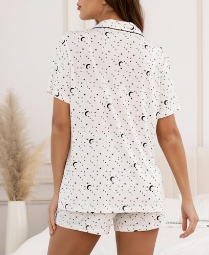 Image of HNG Pajama Sets for Women 2 Piece PJ Sets Short Sleeve Lounge Set Fashion Sleepwear XS-3XL