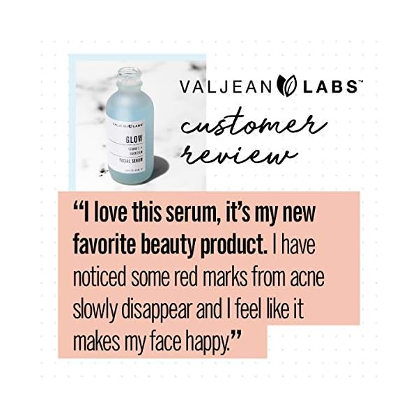 Valjean-Labs-Facial-Serum-Glow-Vitamin-C-Magnesium-Helps-to-Brighten-and-Clear-Skin-Even-Tone-and-Prevent-Wrinkles-Paraben-Free-Cruelty-Free-Made-in-USA-183-oz Valjean Labs Facial Serum, Glow | Vitamin C + Magnesium | Helps to Brighten and Clear Skin, Even Tone and Prevent Wrinkles | Paraben Free, Cruelty Free, Made in USA (1.83 oz)