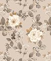 EchoSphere 16.9" x 118" Vintage Floral Peel and Stick Wallpaper Floral and Birds Wallpaper Beige Brown Removable Contact Paper Boho Botanical Self Adhesive Wall Paper for Bedroom Decorative Vinyl Roll
