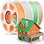 4kg-pastelorange+bonewhite+grassgreen+deserttan