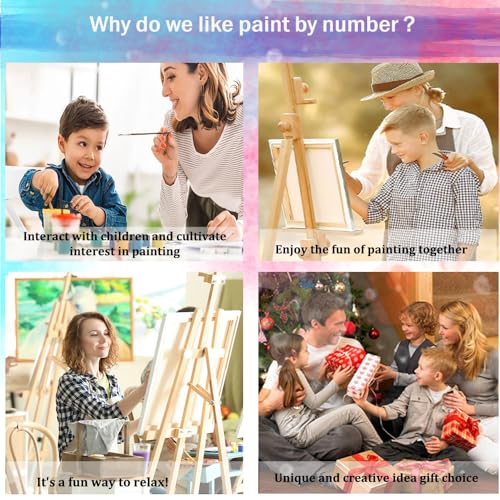 50% Off JUJUHOOD Abstract Flowers Paint by Numbers Kit for Adults & Kids - Image 7