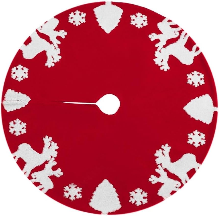 Tree Skirt Christmas Christmas Tree Skirt Christmas Decorations Christmas Tree Apron Shu Velvet Jacquard Tree Skirt Decoration Christmas Skirt Tree