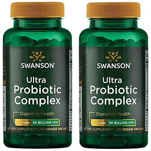 Swanson Ultra Probiotic Complex 30 Billion Cfu 60 Veg Capsules (2 Pack)