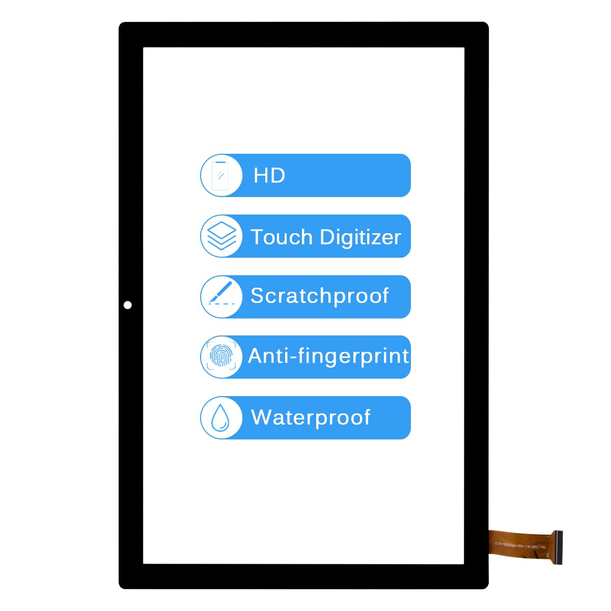 LADYSON Écran Tactile De Rechange 10,5" Pour Samsung Galaxy Tab S T800 T805 SM-T800 SM-T805 SM-T805 Écran Tactile Numériseur Capteur Plein Verre Lentille Pièces De Réparation Pour Tablette, Outils