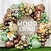 ALL-IN-1 Woodland Balloon Arch Kit with BONUS Animals 6x Balloons for Woodland Baby Shower Decorations - Green and Brown Balloons for Shrek Party Decorations & Safari Baby Shower Decorations - Jungle