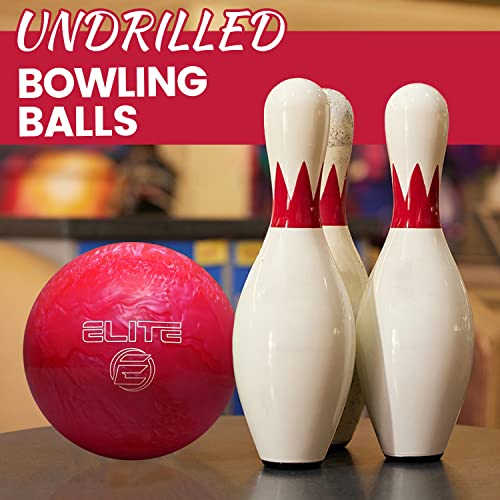 Elite Polyester Undrilled Bowling Balls_Many Color Options Available For Kids To Adults In 6-15 Lbs (6 Lbs, Pink Pearl) #TOP3