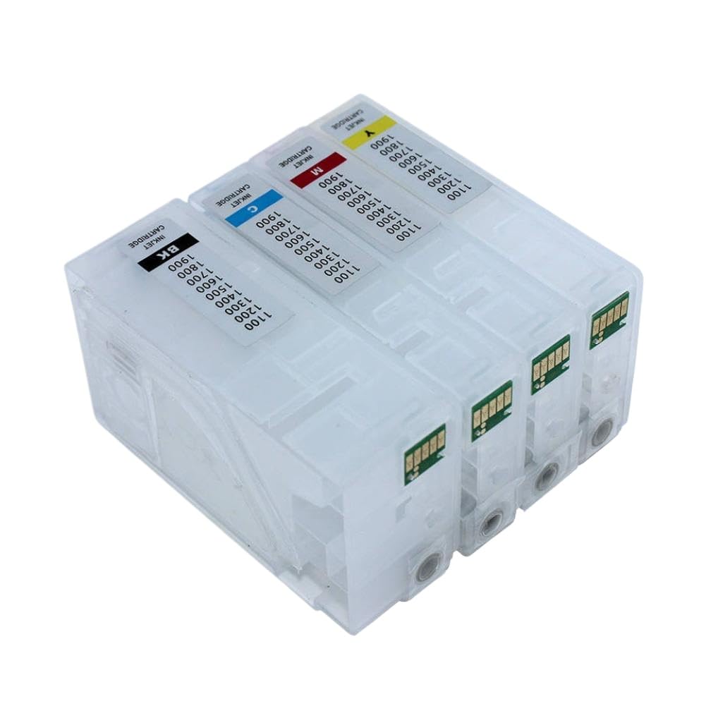 Juego de 4 Cartuchos de Tinta de Repuesto PGI-1100 con Chip ARC Compatible con Impresora MAXIFY MB2010 MB2110 MB2710