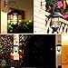 2 Pack Solar Lanterns Outdoor Waterproof, Hanging Metal Glass Solar Lights with Wall Mount Kit, Garden Lanterns Solar Powered for Outdoor, Fence, Front Porch Exterior Lighting