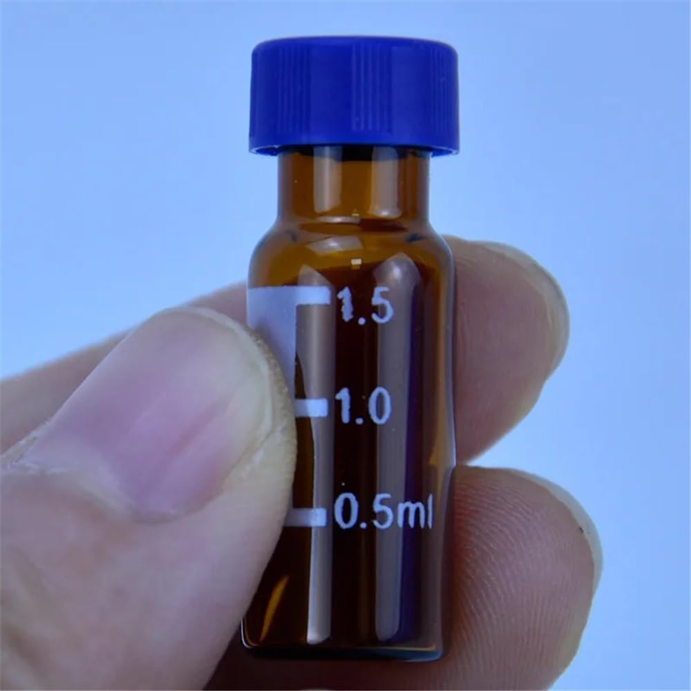 Laborausstattung und -bedarf 100 stücke Fläschchen 2ml Mit 9mm Deckel Probe Flasche
