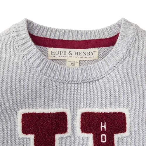 Image of Hope & Henry Boys' Long Sleeve Crew Neck Pullover Sweater