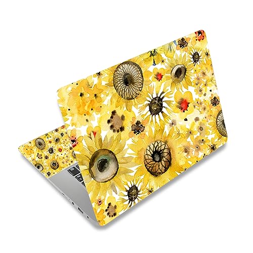 Image of DINKY Laptop Skin Sticker Decal, 12 inch 13 inch 13.3 inch 14 inch 15 inch 15.4 inch 15.6 inch Laptop Universal Reusable Vinyl Skin Stickers Cover Art Decal Notebook PC Personalized Protector-Flora