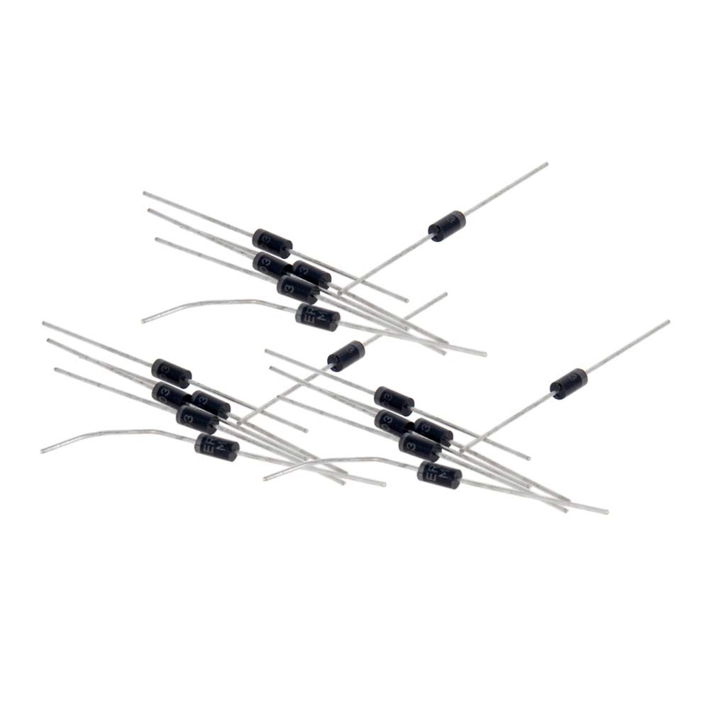 Heyiarbeit 500pcs Rectifier Diode 2A 200V Axial Electronic Silicon Diodes for HER203