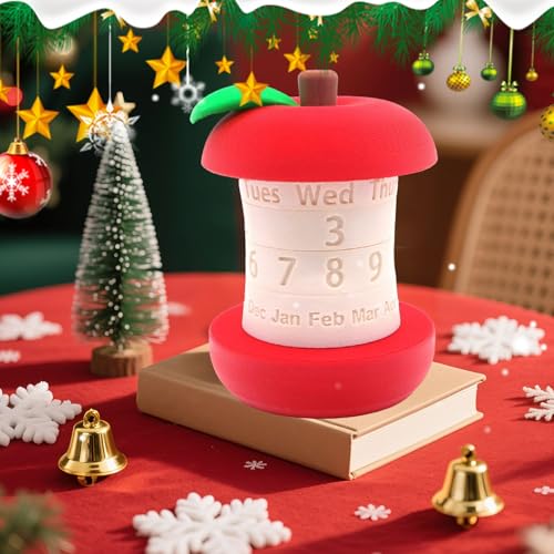 Calendrier perpétuel en forme de noyau de fruit, cadeau idéal enseignants - 3