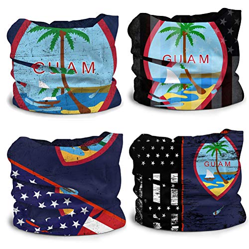Image of 4Pcs Magic Headwear Neck Gaiter Tube Scarf Headbands Bandana Balaclava for Outdoor Running Cycling Skating Work Out