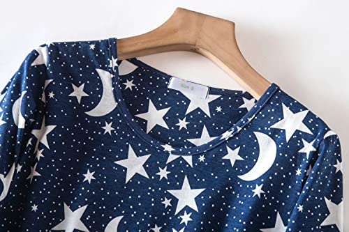 Image of PNAEONG Women's Cotton Long Maxi Night Gown Nighty Dress Stylish Super Soft Comfortable