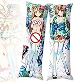 Japanese Anime Girl Minami Kotori Body Pillowcase Anime Dakimakura Body Pillow Cover Peach Skin 50x150cm (Uncensored)