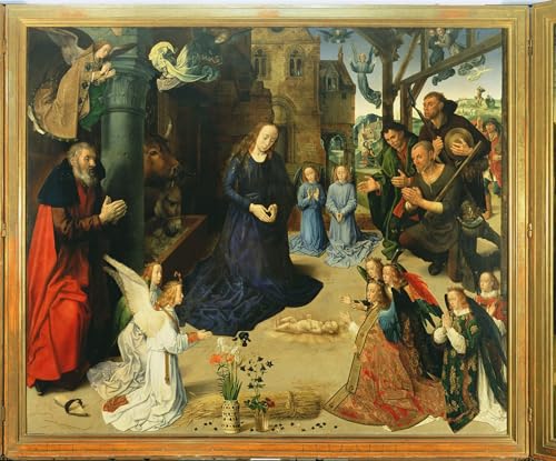 Tableau Impressions d'art Mural L'Enfant Jésus Van Der Goes Décoration
