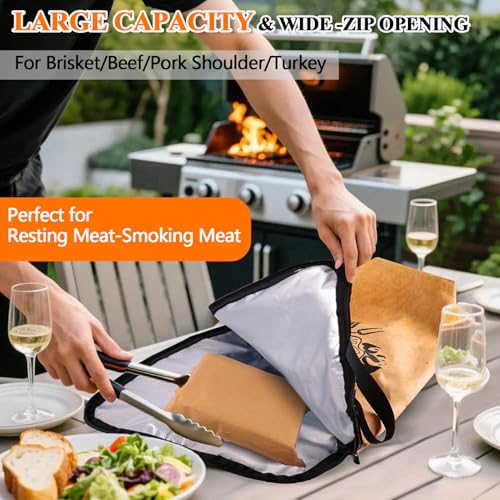 Manta BBQ para Descansar Carne 21'' Reutilizable con Asa miniatura 6