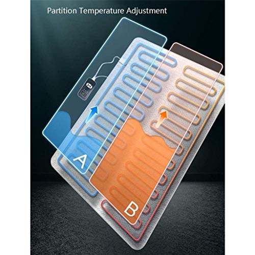 Walnut Double Double Control Electric Blanket, Double Bed Temperature Control For Heating Blanket On Household Bed #TOP2