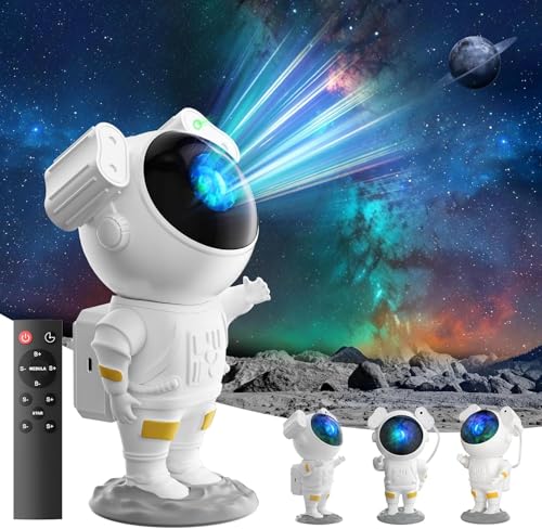Image of Toyshine Astronaut Space Galaxy Star Projector with Remote and Timer Night Light 360 Adjustable Projection Room Decor for Kids and Adults
