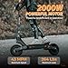 KUKIRIN Electric Scooter for Adults, 2000W Electric Scooter, Max 47 Miles Range & 43 MPH Speed, 11