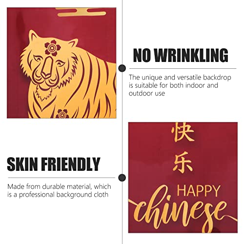 Homoyoyo Vibe zodíaco ano tigre fundo pano mola festival pano de fundo festivo foto prop