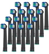 Keosaa Replacement Toothbrush Heads Compatible with Oral B, Pack of 16 Professional Electric Toot...