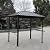 Udorich Enhance Outdoor Cooking with 6x8 Metal Hardtop Grill Gazebo, Durable Steel Roof and Handy Shelves, Dark Brown
